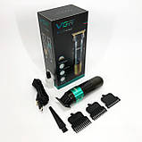 Електрична машинка для стрижки побутова VGR, Машинка для різних стрижок акумуляторна JZ-70, фото 5