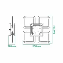 LED светильник Ardero AL6440ARD SOFT 100W 8000Lm 3000-6500К (80596) 8483 Светодиодная люстра Ardero — это современное решение для, фото 6