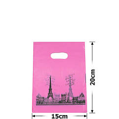 Набір подарункових целлофанових пакетів 15*20 см (100 шт/уп)