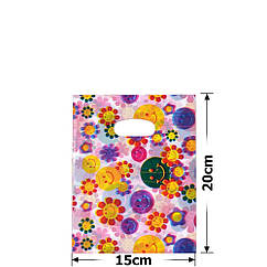 Набір подарункових целлофанових пакетів 15*20 см (100 шт/уп)