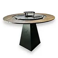 Професійний гриль з дубовою стільницею |Н 900мм | стіл 1300 мм | 90 кг