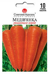 Насіння моркви Медов'янка 10г  ТМ СОНЯЧНИЙ БЕРЕЗЕНЬ