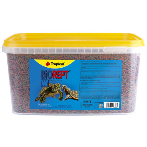 Сухий корм Tropical Biorept W для водоплавних черепах, 1,5 кг (гранули) (*)