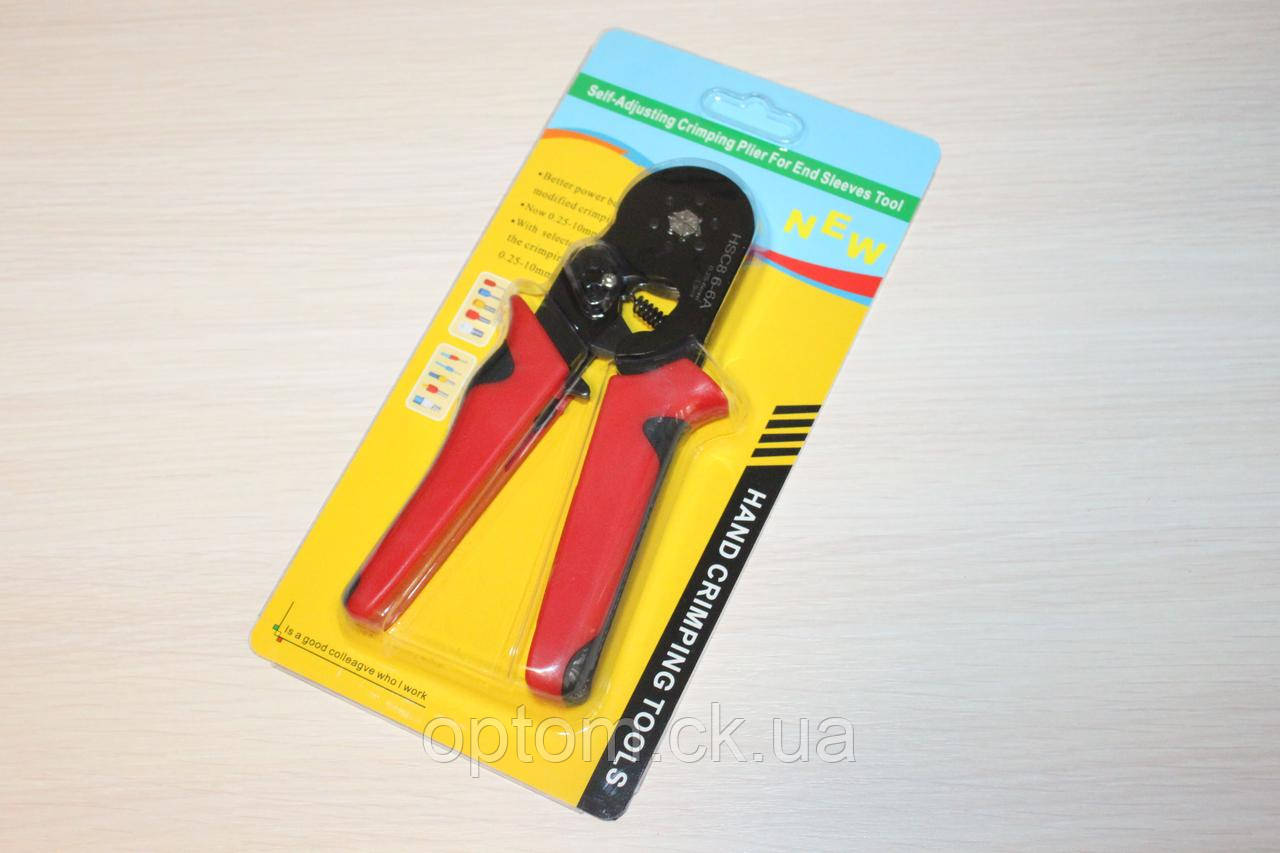 Кліщі HSC8 6-6A для обтискання наконечників (0,25-6 mm2), фото 1