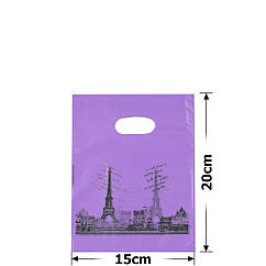 Набір подарункових целлофанових пакетів 15*20 см (100 шт/уп)