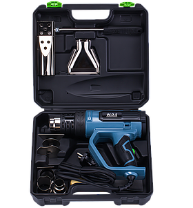 Будівельний фен, термофен з LCD дисплеєм і насадками 2200 Вт Kraft&Dele WDS2510 в пластиковому кейсі