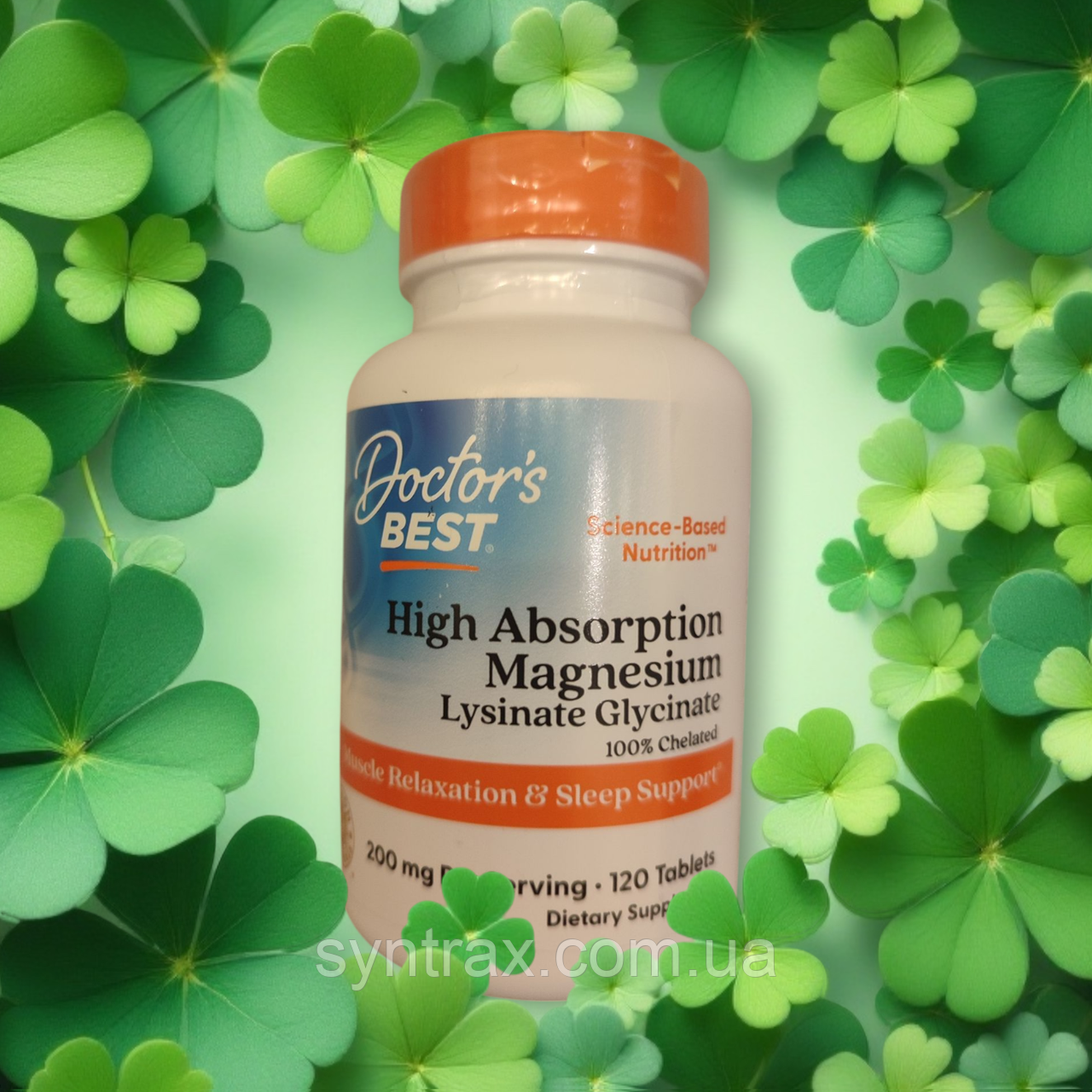 Doctors Best High Absorption Magnesium 120 tab, магній хелат