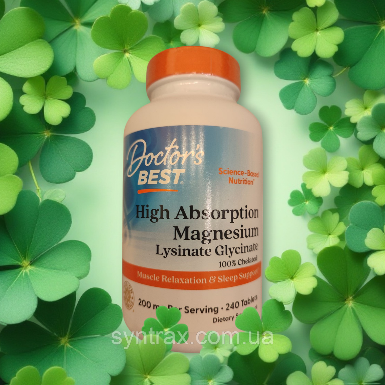 Doctors Best High Absorption Magnesium 240 tab, магній хелат