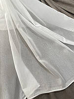 Тюль однотонний молочний Сабле
