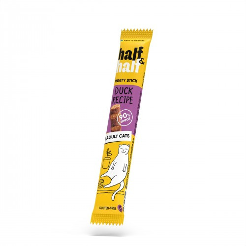 Ласощі для котів Half&Half у формі м'ясних паличок з качкою, 5 г (*)