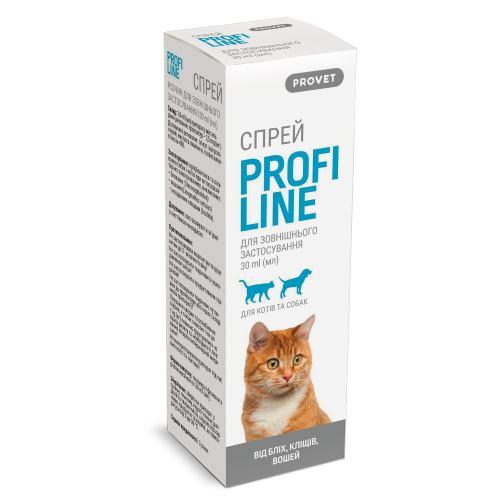 Спрей ProVet Profiline для котів та собак, 30 мл (інсектоакарицид) (*)