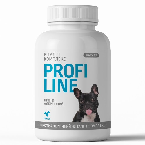 Вітаміни Provet Profiline для собак, Віталіті Комплекс протиалергічний, 100 таб. (*)