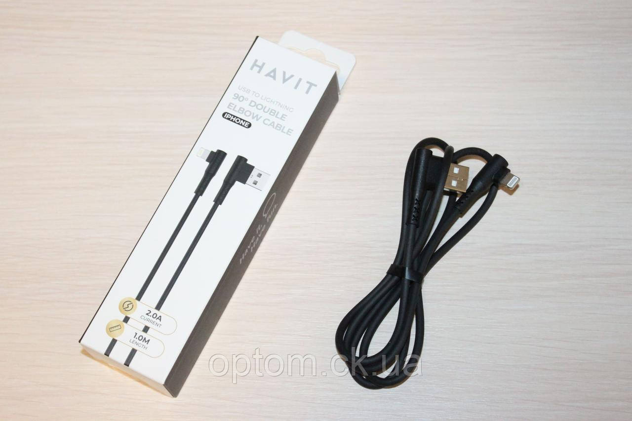 Кабель HAVIT HV-H681 Lighting 2.0A GAMING Black, фото 1