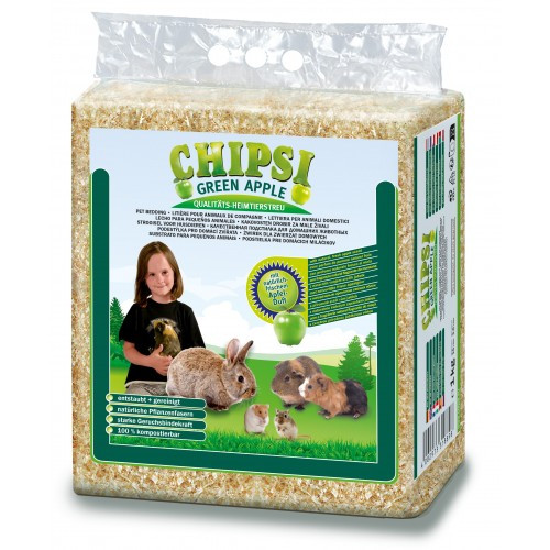 Наповнювач-тирса Chipsi Зелене яблуко для гризунів, 15 л/1 кг (*), фото 1