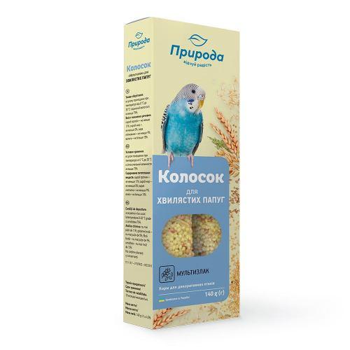 Колосок Природа "Мультизлак" для хвилястих папуг 140 г (*), фото 1