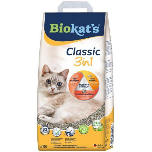 Наповнювач Biokats Classic 3in1 для котячого туалету, бентонітовий, 10 л (*), фото 1