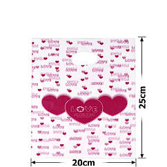 Набір подарункових целлофанових пакетів 25*20 см (100 шт/уп)