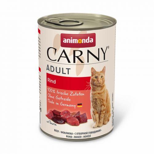 Вологий корм Animonda Carny для дорослих котів, з яловичиною, 400 г (*)