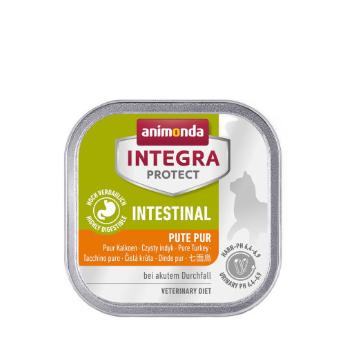 Корм вологий ветеринарний для котів Integra Protect Intestinal Pure Turkey при захворюванні ШКТ, моно індичка, 100 г (*)