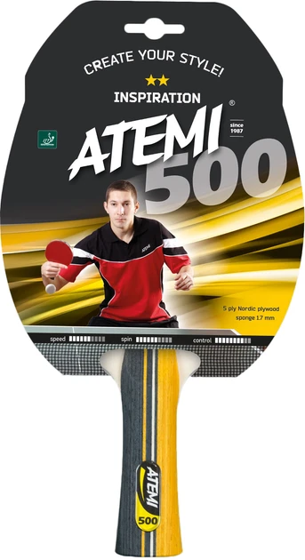 Ракетка для настільного тенісу Atemi 500 / ракетка тенісна Атемі