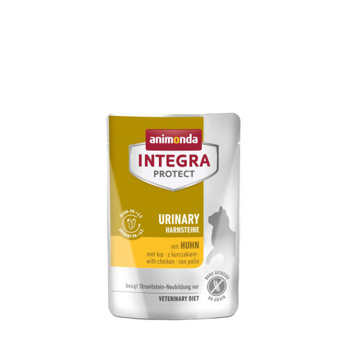 Корм вологий ветеринарний для котів Integra Protect Urinary Struvit при сечокам'яній хворобі, з куркою, пауч, 85 г (*)