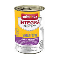 Корм вологий ветеринарний для собак Integra Protect Sensitiv Lamb + Amaranth при харчовій непереносимості, ягня/пастернак, 400 г