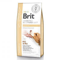 Сухий корм Brit GF VetDiet Dog Hepatic для собак, при хворобі печінки, з яйцем, горохом, бататом та гречкою, 12 кг (*)
