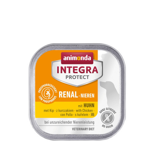 Корм вологий ветеринарний для собак Integra Protect Renal with Chicken моно курка, при хворобах нирок, 150 г (*)