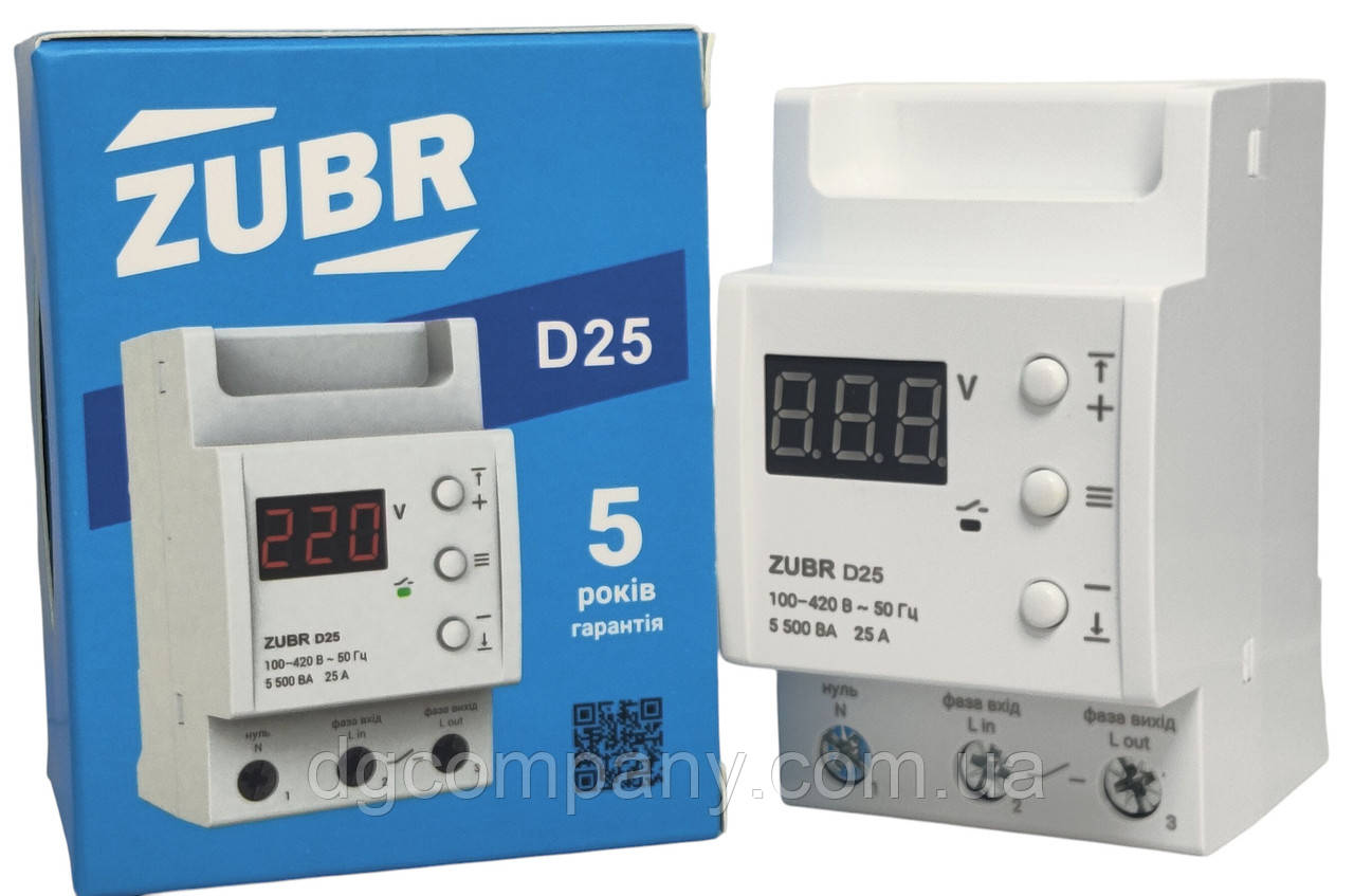 Реле напруги Зубр D25, фото 1