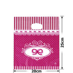 Набір подарункових целлофанових пакетів 25*20 см (100 шт/уп)