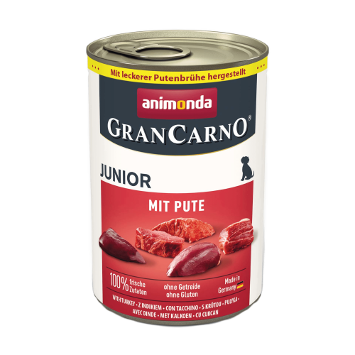Корм вологий для цуценят Animonda GranCarno Junior Turkey з індичкою, 400 г (*)