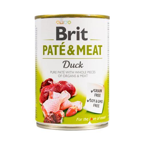 Вологий корм Brit Care Pate & Meat для собак, з качкою, 400 г (*)