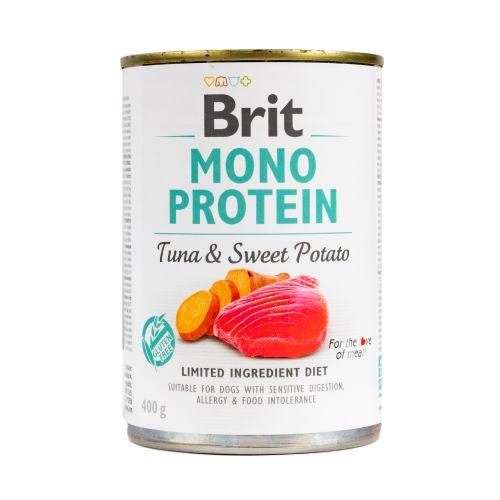 Вологий корм Brit Mono Protein Tuna & Sweet Potato для собак, з тунцем і бататом, 400 г (*)