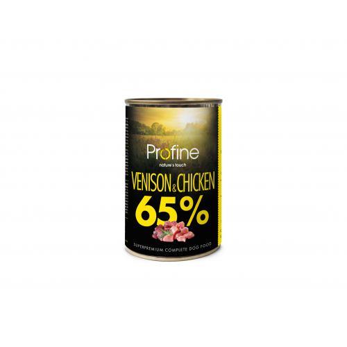 Вологий корм для собак Profine Dog з олениною та м'ясом курки, 400 г (*)