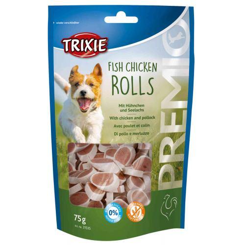 Ласощі Trixie Premio Fish Chicken Rolls для собак роли з куркою та лососем 75 г (*)