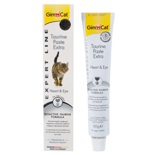 Паста GimCat Expert Line Taurine Extra для котів, підтримка серця та зору, 50 г (*)