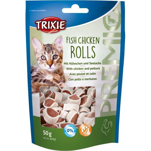 Ласощі Trixie Premio Fish Chicken Rolls для котів роли з куркою та рибою 50 г (*)