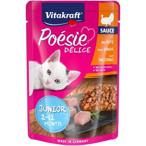 Вологий корм Vitakraft Poésie Délice для кошенят, індичка в соусі, 85 г (*)