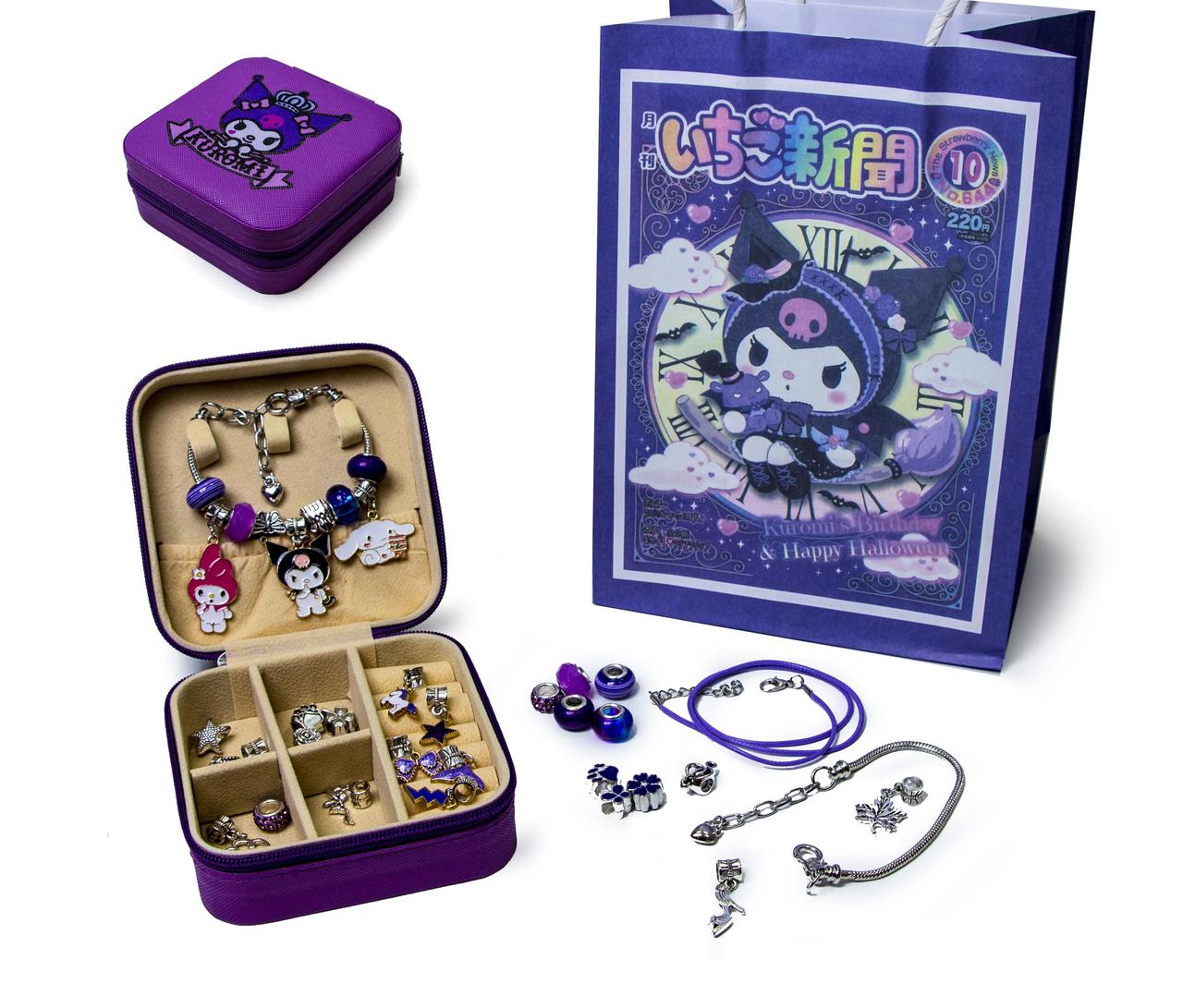 Дитячий набір для створення браслетів та підвісок PANDORA Kuromi Куромі