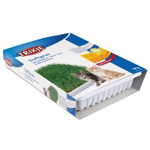Трава Trixie Soft Grass для котів та кошенят контейнер пластик 100 г (*)