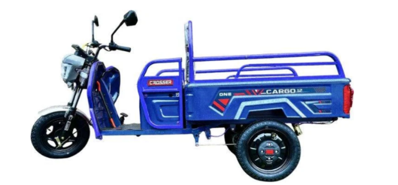 CARGO 12" 60V 32Ah 800W Blue Електротрицикл вантажний