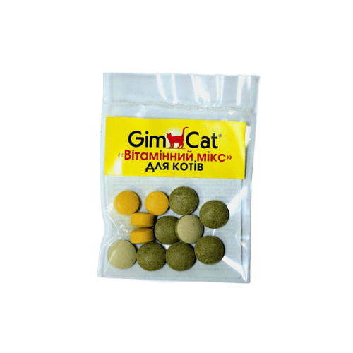 Вітаміни GimCat «Вітамінний мікс» для котів, 12 шт (*)