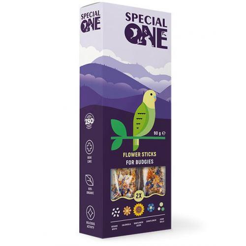 Палички Speciаl One «Квіткові» для хвилястих папуг, 90 г (*)