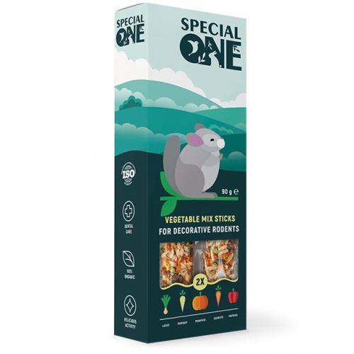 Палички Speciаl One «Овочевий мікс» для декоративних гризунів, 90 г (*), фото 1