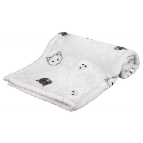Килимок Trixie Mimi для котів, плюшевий, з мордочками, 70х50 см (сірий) (*)
