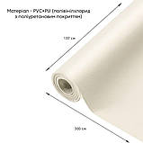 Самоклеюча екошкіра у рулоні 1.37*3m*0.5mm Молочний (D) SW-00000281, фото 3