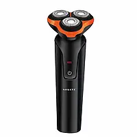 Бездротова електробритва з трьома головками для гоління SOKANY SK-16038 800 mAh 5 Вт для сухого гоління помаранчева