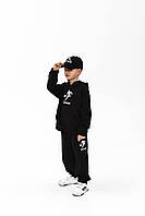 Костюм оверсайз дитячий, двунитка пеньє, 122-128, 128-134, 134-140, 140-146 (2) Сін1021-2522