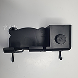 Тримач для фена та аксесуарів Storage Shelf з настінною/навісною установкою Чорний AND-74-20, фото 2