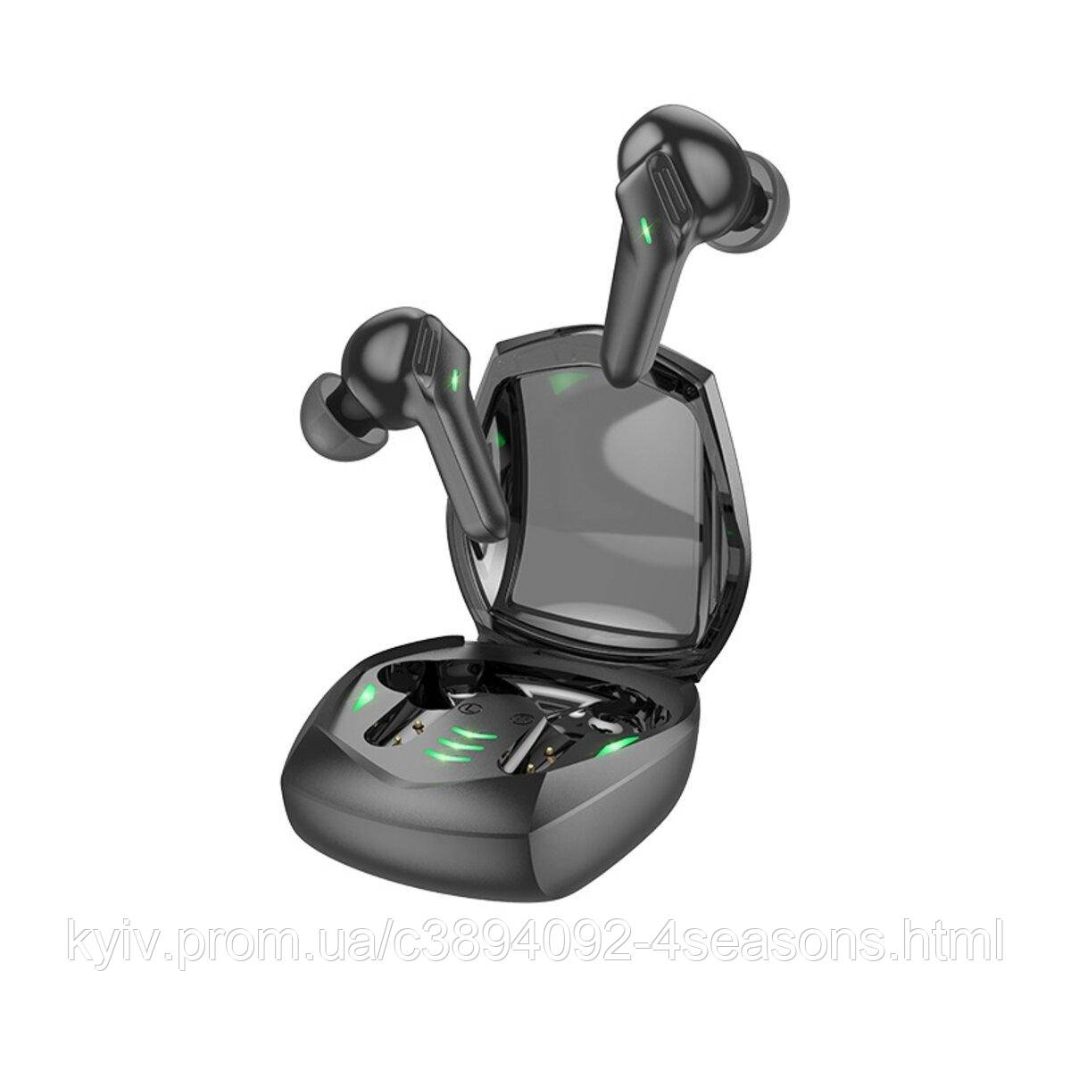 Бездротові навушники HOCO EW28 Magic true wireless BT gaming headset Black, фото 1